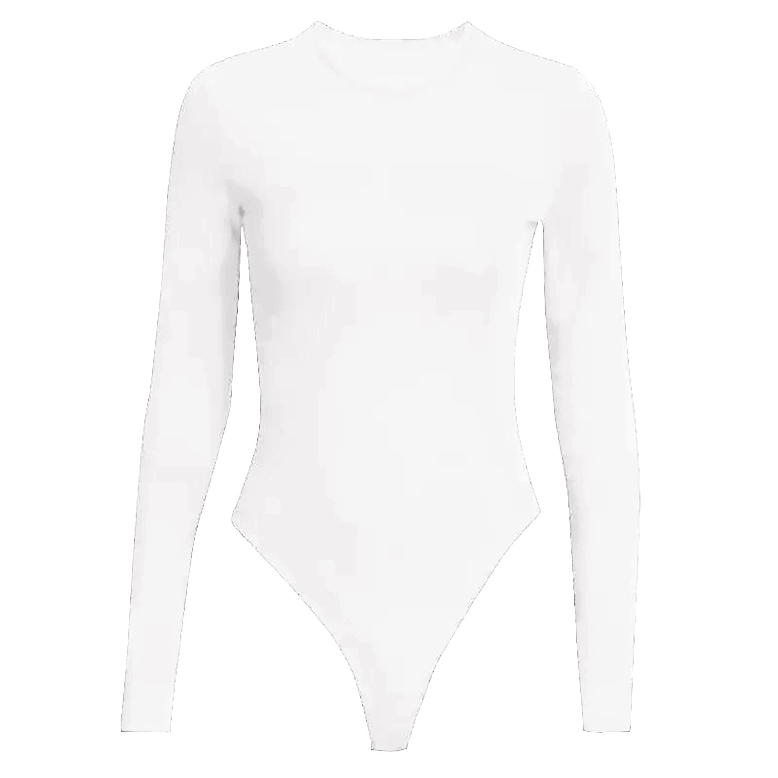 thumbnail image 4 of Body de manga larga con cuello redondo para mujer, mono sexy, pijama, ropa de dormir, ropa de estar por casa, 4 of 5